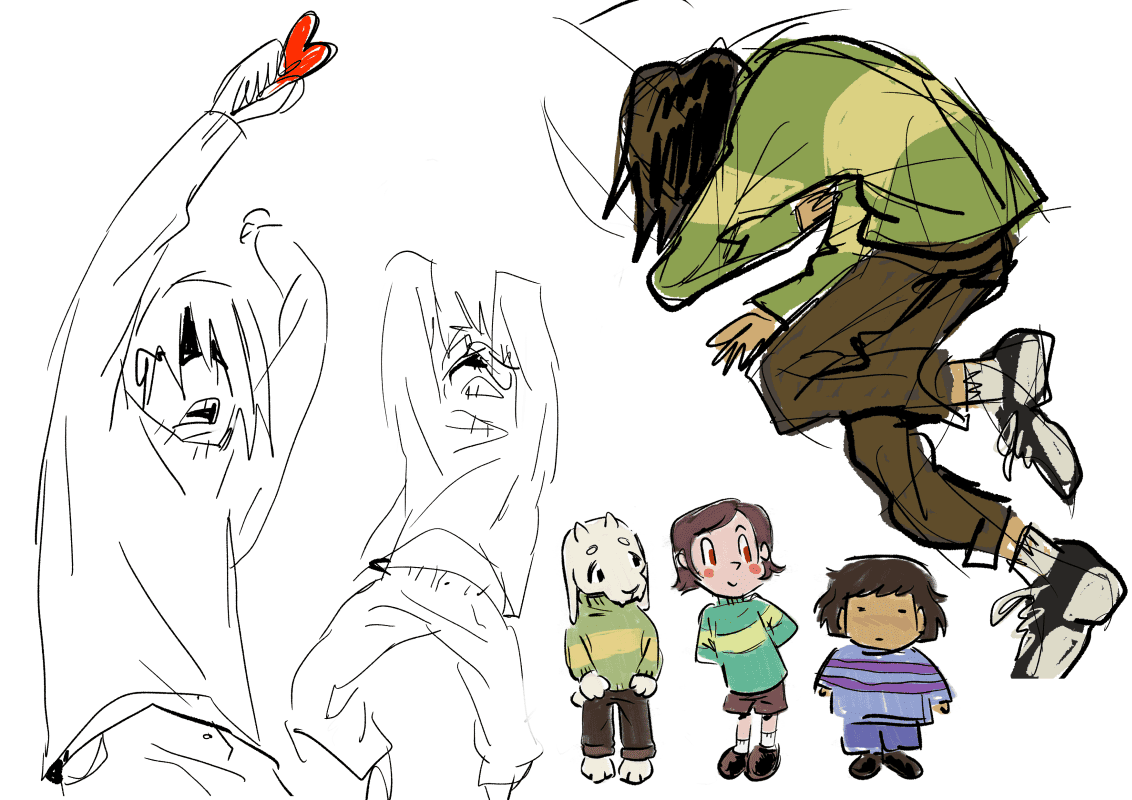 kris dremurr and undertale kids